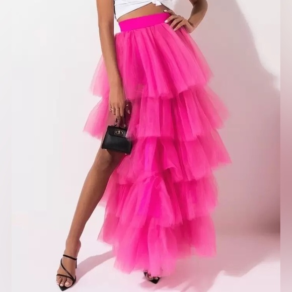 Sincerely Jules Barbie Pink Ruffle Tulle Skirt - Picture 3 of 16